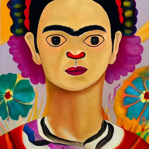 Prompt: a painting about loss in the style of frida kahlo