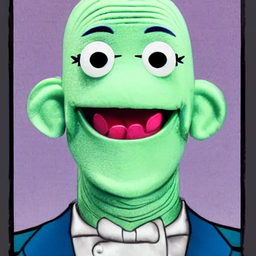 Prompt: Dr Manhattan as a Muppet