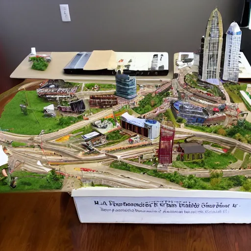 Image similar to miniature of Knoxville, tennessee sitting on a table.