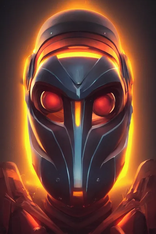 Image similar to epic mask helmet robot ninja portrait stylized as fornite style game design fanart by concept artist gervasio canda, behance hd by jesper ejsing, by rhads, makoto shinkai and lois van baarle, ilya kuvshinov, rossdraws global illumination radiating a glowing aura global illumination ray tracing hdr render in unreal engine 5