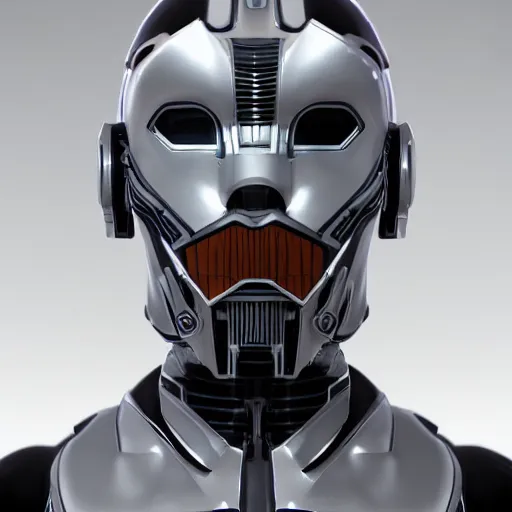 Image similar to photo realistic!! cyborg balaclava designs, very symmetrical, mecha inspired, unreal engine