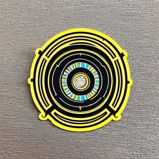 Image similar to die cut sticker, stargate portal