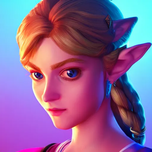 Prompt: Portrait of Zelda, cell shading, studio lightning, bright colors, intricate, masterpiece, photorealistic, hiperrealistic, sharp focus, high contrast, Artstation HQ, 4k UHD, Unreal Engine 5