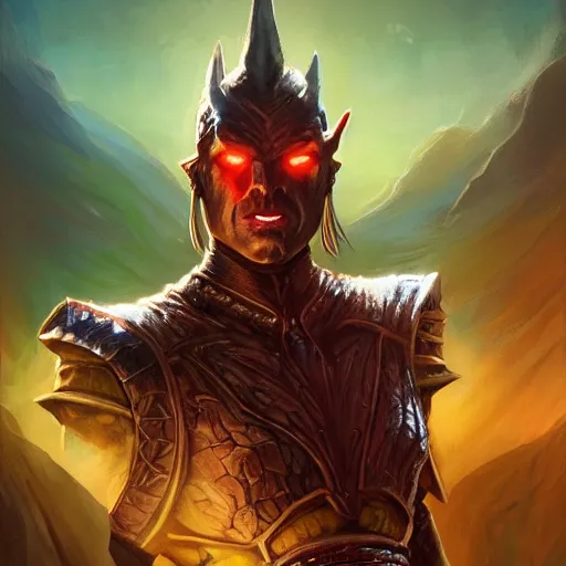 Prompt: bright, colorful, realistic, detailed from Elder Scrolls concept art dunmer portrait backlighting, kodachrome, high contrast, highly detailed, sharp focus, digital painting, concept art, illustration, trending on artstation, comic book by Alex Ross and Adam Adamowicz cover art