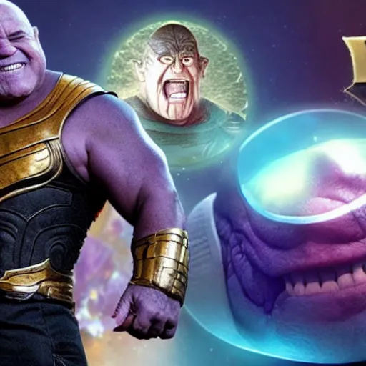 Prompt: danny devito playing thanos