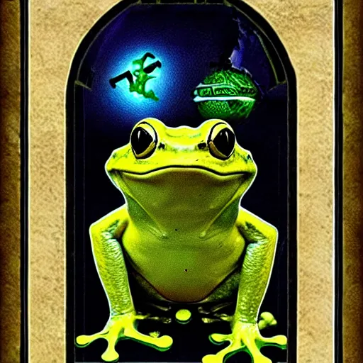 Image similar to frog mage in hogwarts, intricate details, volume light, best composition - - height 7 6 8