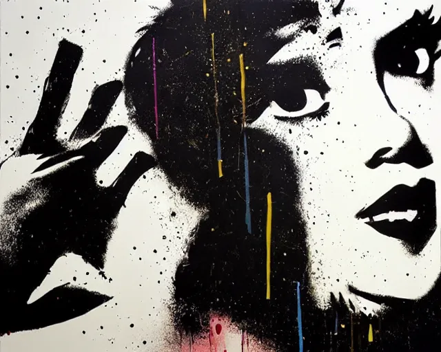 Image similar to artwork by blek le rat