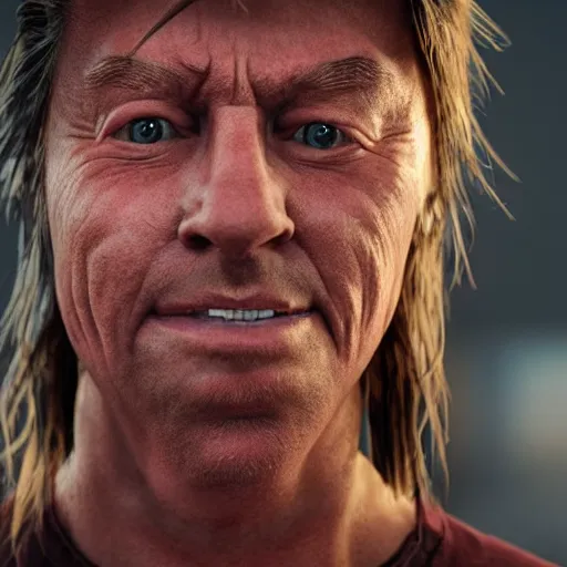 Image similar to hyperrealistic dslr film still of joe dirt, stunning 8 k octane comprehensive 3 d render, inspired by istvan sandorfi & greg rutkowski & unreal engine, perfect symmetry, dim volumetric cinematic lighting, extremely hyper - detailed, incredibly real lifelike attributes & flesh texture, intricate, masterpiece, artstation, stunning