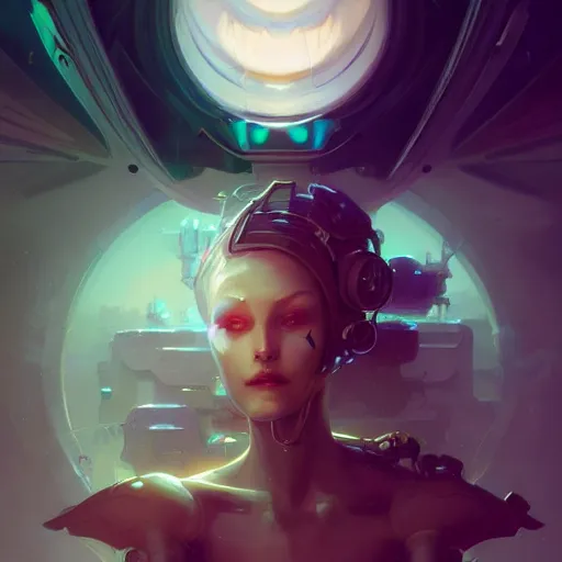 Image similar to a portrait of a beautiful cybernetic cherub, cyberpunk concept art by pete mohrbacher and wlop and artgerm and josan gonzales, digital art, highly detailed, intricate, sci-fi, sharp focus, Trending on Artstation HQ, deviantart, unreal engine 5, 4K UHD image