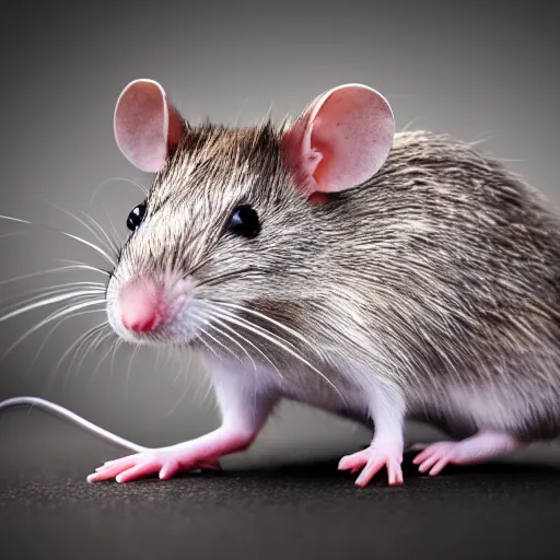 Prompt: portrait of a rat with swag, ultra hd, ultra realistic