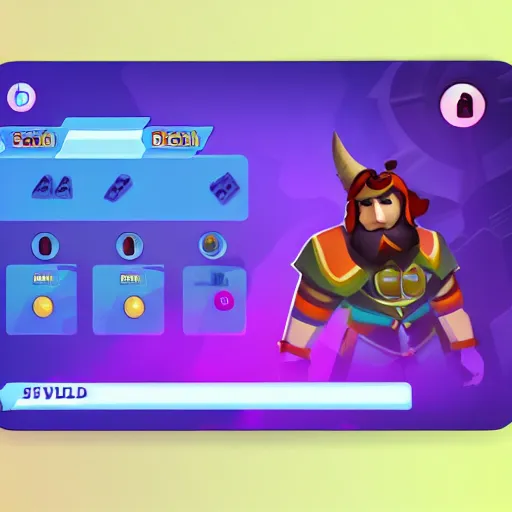 Image similar to stylized game ui, detailed, high quality