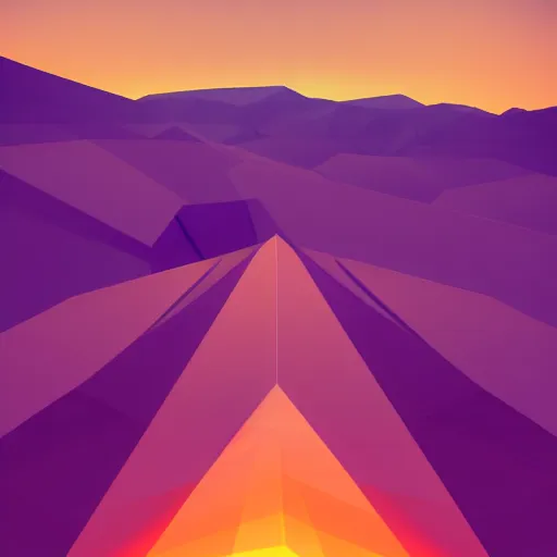 Prompt: vector, low poly, brown cross icon, on the top of a hill, sunset background, cgsociety, volumetric lighting, artstationhq