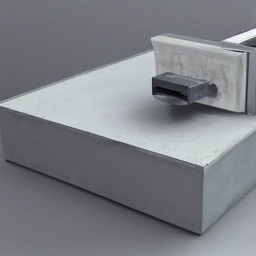 Prompt: concrete 3d printer, realistic