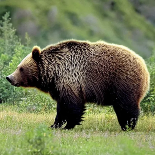 Prompt: a grizzly boar