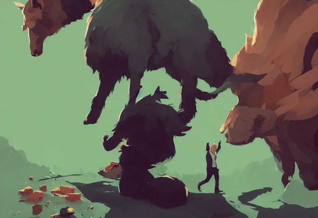 Image similar to joe biden shake hand of gigantic cat, epic debates, presidental elections candidates, cnn, fox news, fantasy, by atey ghailan, by greg rutkowski, by greg tocchini, by james gilleard, by joe gb fenton, dynamic lighting, gradient light green, brown, blonde cream, salad and white colors in scheme, grunge aesthetic