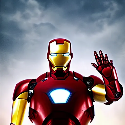 Prompt: photoshop artwork of iron man