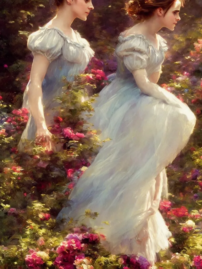 Image similar to close up of emma watson in alice in wonderland, cinematographic shot, by vladimir volegov and alexander averin and delphin enjolras and daniel f. gerhartz