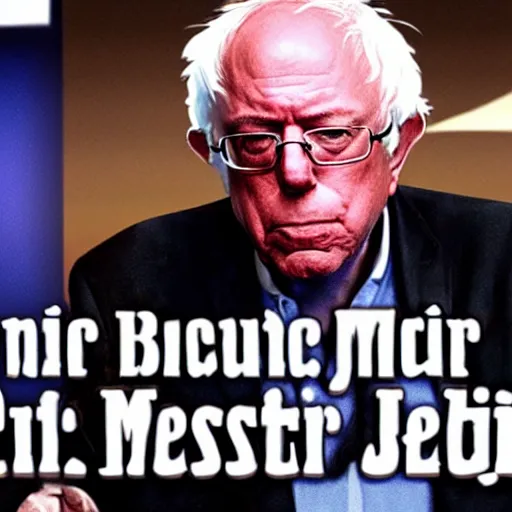 Prompt: bernie sanders as a jedi master