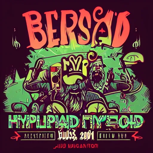 Prompt: beardthug, dj, music festival, hyperrealistic