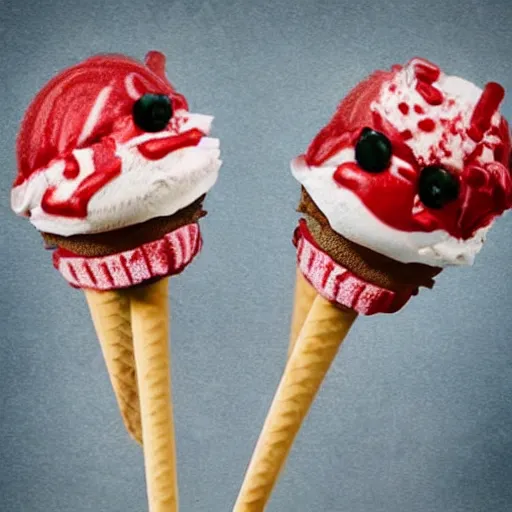 Prompt: freddy kruger sweetheart ice cream on a stick, realistic photography, high detailed