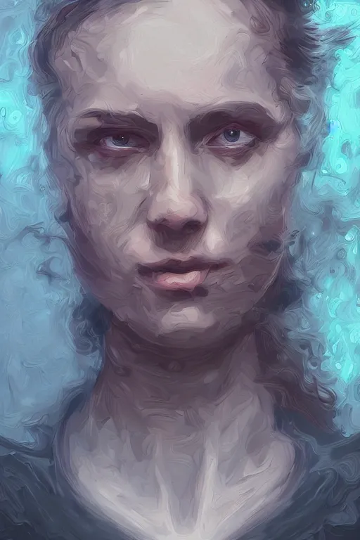 Prompt: self portrait of Stable Diffusion AI, Intricate Digital painting, Trending on Artstation, Cinematic