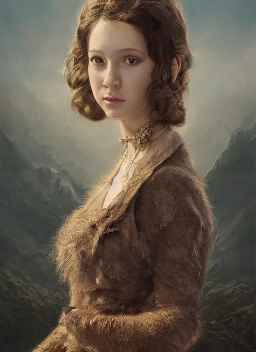 Image similar to portrait, elegant, highly detailed, matte painting, by william mccane