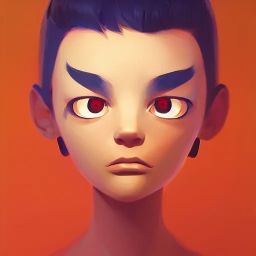 Image similar to face icon stylized minimalist contact 1 9 9 7, loftis, cory behance hd by jesper ejsing, by rhads, makoto shinkai and lois van baarle, ilya kuvshinov, rossdraws global illumination