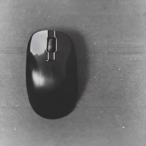 Image similar to a photo of a computer mouse, taken by a 1890s camera