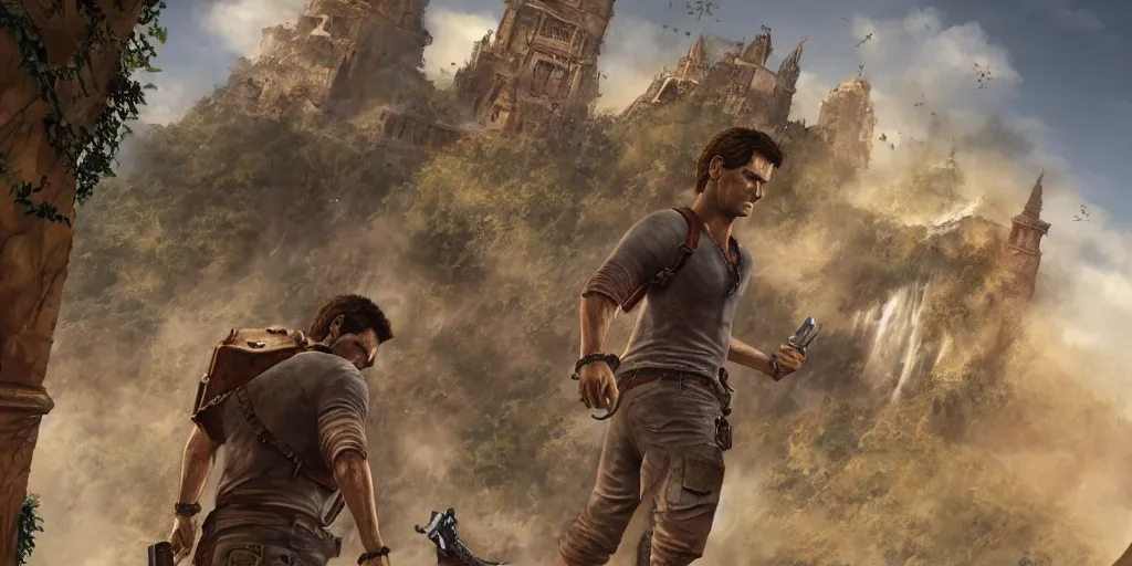 Prompt: very detailed concept art of uncharted, detailed, sharp