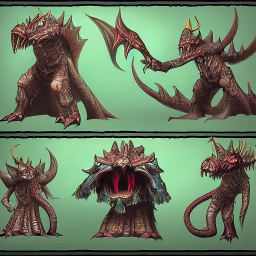 Image similar to highly detailed concept art for a Runescape high level boss monster