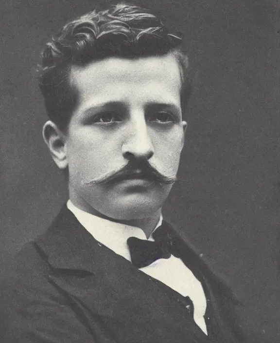 Prompt: victorian photograph of charlie puth, 1 8 9 0 s photography, 1 9 0 0, realistic face, symmetrical face, detailed, grainy, edwardian, old photo