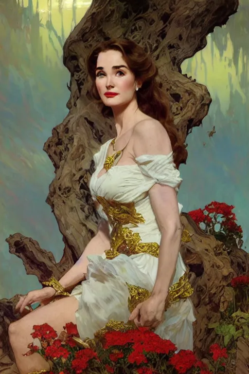 Prompt: Julie Adams portrait, fantasy, elegant, intricate, by Stanley Artgerm Lau, greg rutkowski, thomas kindkade, alphonse mucha, loish, norman Rockwell