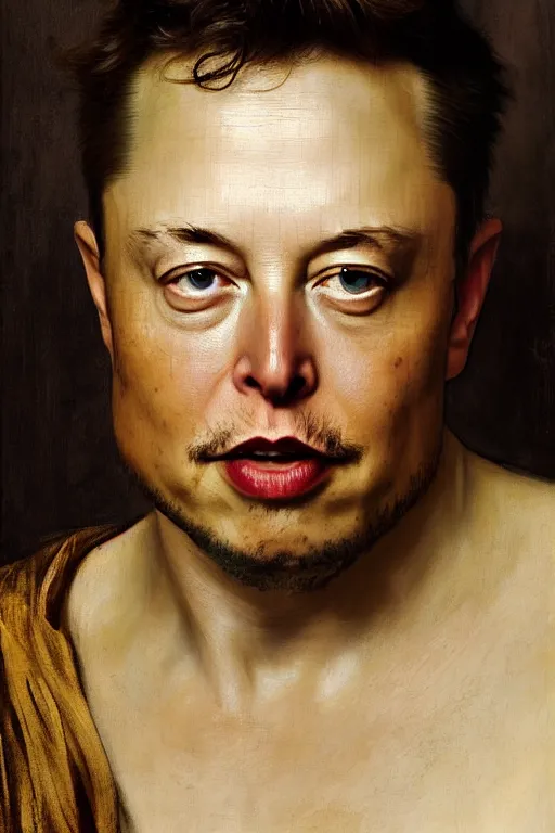 Image similar to beautiful oil matte portrait painting, elon musk as the god emperor of ancient rome, art by anders zorn, wonderful masterpiece highly detailed, beautiful cinematic light deep focus, elegant, digital painting, smooth, sharp focus, golden ratio, dramatic illumination, ultra realistic, 8 k, art by artemisia lomi gentileschi and caravaggio