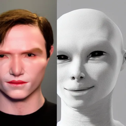 Image similar to uncanny valley