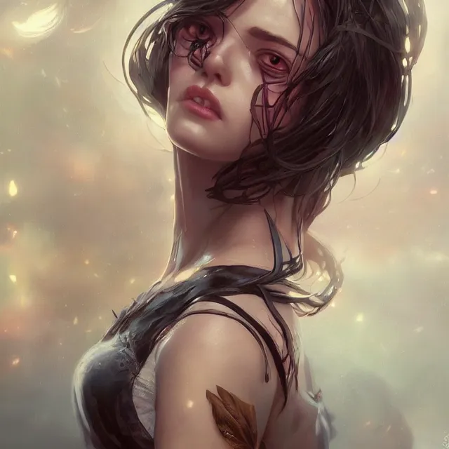 Prompt: illustration of a woman her eyes are focused, she is bewitched, by artgerm and wlop and greg rutkowski, trance, hypnotic, digital art, extreme detail, realistic lighting, cinematic composition, concept art, sharp focus, colorful, photorealistic eyes, 8 k