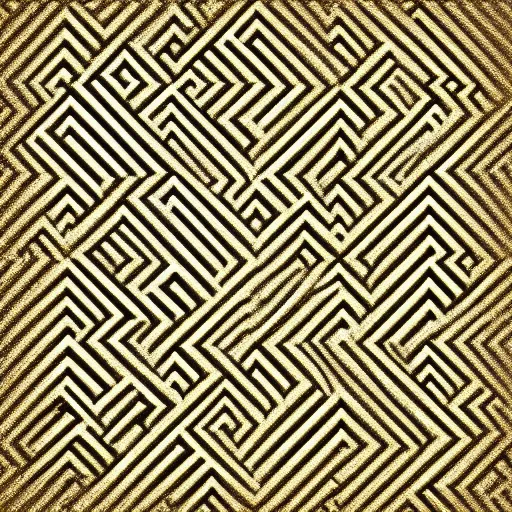 Prompt: gold square with interesting pattern on it, photorealistic