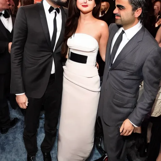 Image similar to Selena Gomez threatens Oscar Isaac at gunpoint