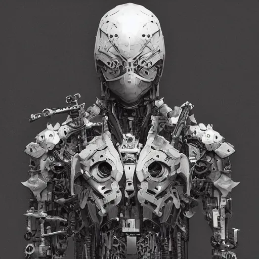 Prompt: !dream Beautiful cyborg ninja by Tsutomu Nihei, by Emil Melmoth, by stuz0r, Craig Mullins, yoji shinkawa, cross, artstation, peter morbacher, young, very attractive, pretty face, hyper detailed, very detailed, rendering by octane, shallow depth of field, uplight