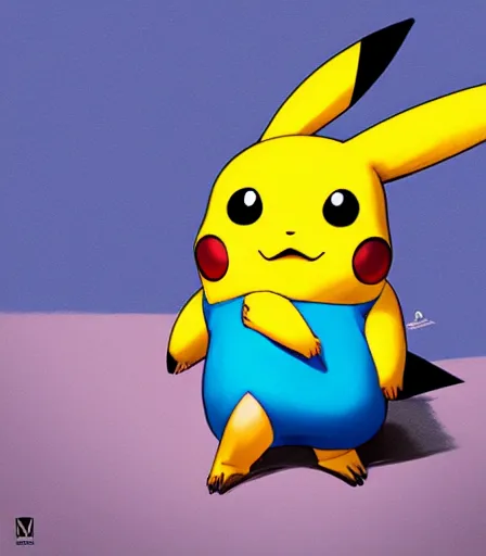 Prompt: Pikachu by Artgerm and WLOP