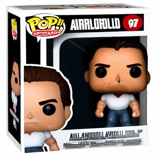 Image similar to very intricate photorealistic photo of a arnold schwarzenegger funko pop on a white background, award - winning details ”