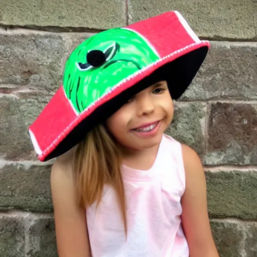 Image similar to watermelon hat