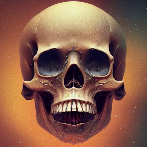 Image similar to portrait_of_a_melting_skull._intricate_abstract._intricate_artwork._by_Tooth_Wu_wlop_beeple_dan_mumford._octane_render_trending_on_artstat