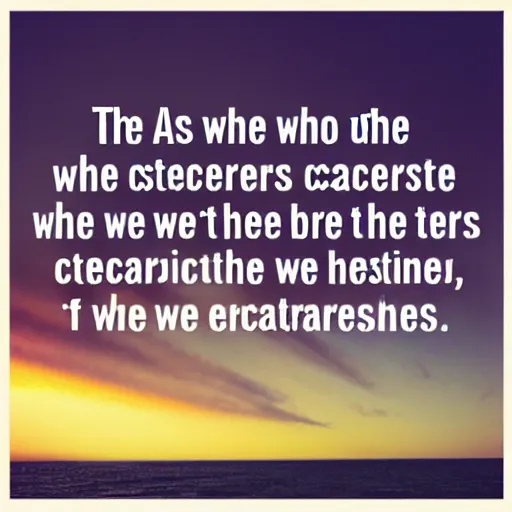 Prompt: That is who we are, we are the creators of our existence, we are the creators of our being.