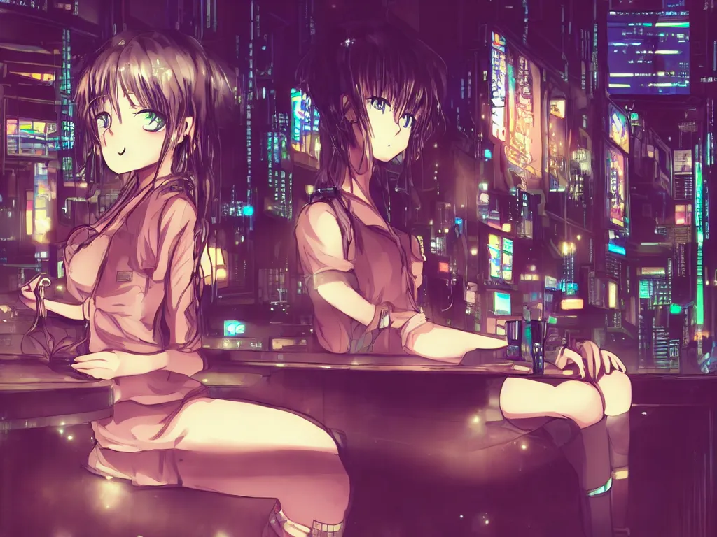 18 Cyberpunk Girl Wallpaper Anime Girl Cyberpunk Landscape 