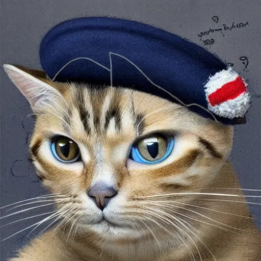 Prompt: professional portrait of a cute cat wearing a grey beret and smoking a cigarette in paris, 8k, ultra intricate, ultra realistic,