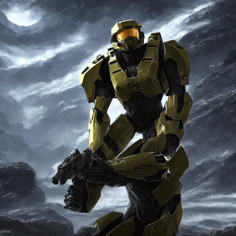 Master chief falling from orbit, atmospheric re-entry, | Stable ...
