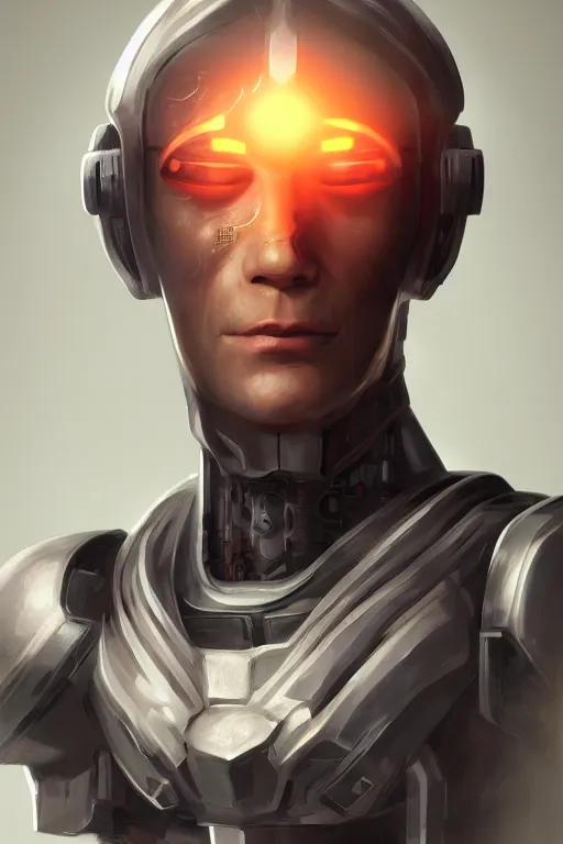 Image similar to a portrait of cyborg Link , concept art, trending on artstation 3D.