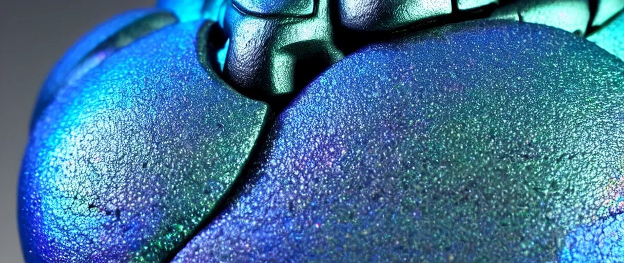 Prompt: high quality close-up 3d scarab!! with crystals iridescent gorgeous hyperdetailed moody blue lighting octane low angle hd 8k sharp shallow depth of field