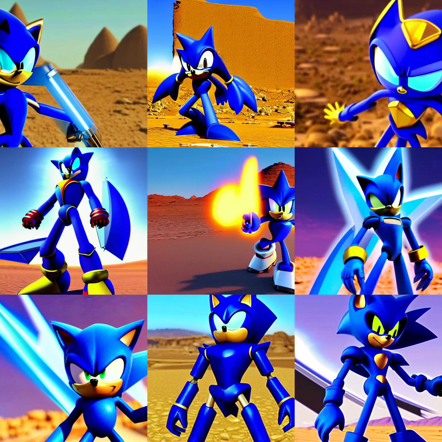 Neo Metal Sonic as an anime character -  Diffusion