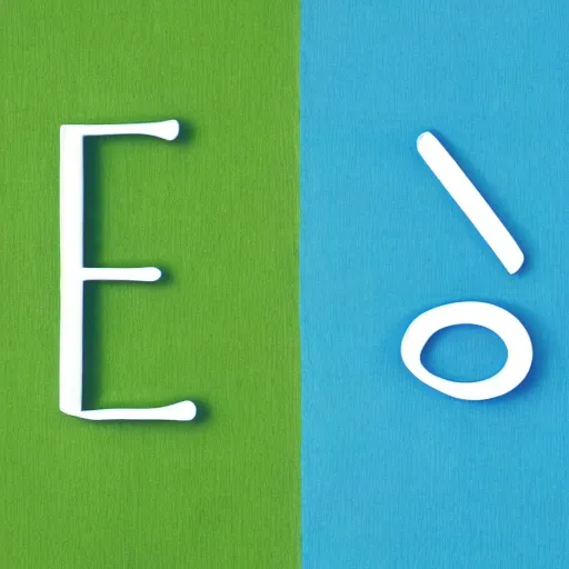 Image similar to a blue letter n and a green letter r